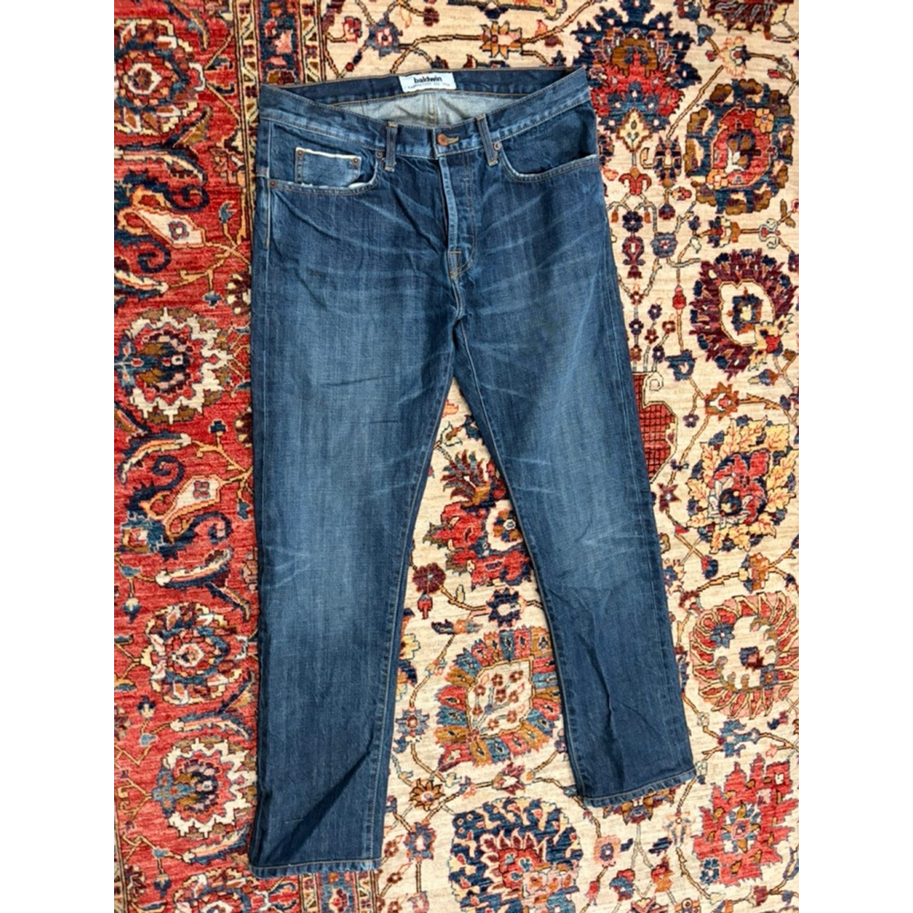 Baldwin 77 Drop Yoke Straight Selvedge Jeans 32 Cone Mills White Oak USA